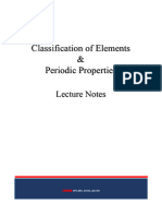 Periodic Table - Lecture Note