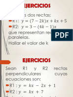 Ejercicios de La Recta