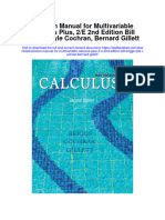 Instant Download Solution Manual For Multivariable Calculus Plus 2 e 2nd Edition Bill Briggs Lyle Cochran Bernard Gillett PDF Scribd