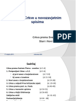 Pojam Crkve U NZ Spisima, SZ I NZ