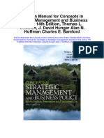 Instant Download Solution Manual For Concepts in Strategic Management and Business Policy 14th Edition Thomas L Wheelen J David Hunger Alan N Hoffman Charles e Bamford PDF Scribd
