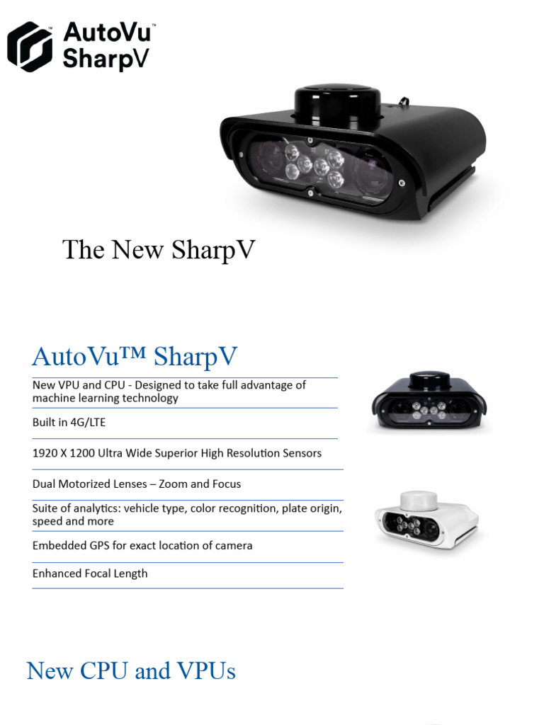 AutoVu SharpV ALPR System Overview | Download Free PDF | Camera | Zoom Lens