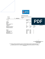 MX2633AG1: Certificado de Calidad Producto O. de Fab. B Fecha Imp. 20-10-2023