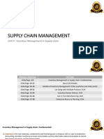 Unit 2 - SCM - Inventory Management in Supply Chain