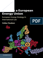 Towards A European Energy Union European Energy Strategy in International Law by Volker Roeben