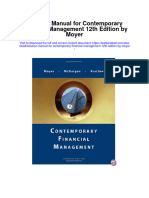 Instant Download Solution Manual For Contemporary Financial Management 12th Edition by Moyer PDF Scribd