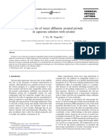 Slowdown of Diffusion Around Protein in Aqueus Solution With Ectoine