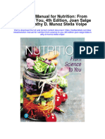 Instant Download Solution Manual For Nutrition From Science To You 4th Edition Joan Salge Blake Kathy D Munoz Stella Volpe PDF Scribd