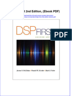 Instant Download DSP First 2nd Edition Ebook PDF PDF FREE