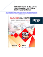 Instant Download Macroeconomics Canada in The Global Environment Canadian 9th Edition Parkin Solutions Manual PDF Scribd