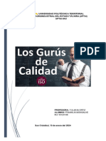 Gurus de La Calidad Informe