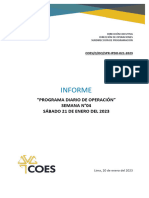 Spr-Ipdo-021-2023 Informe Del Programa Diario de Operación Del Sein