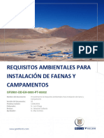 Gfsn01-Dd-Eh-0000-Pt-00002 - Requisitos Ambientales para Instalación de Faenas y Campamentos