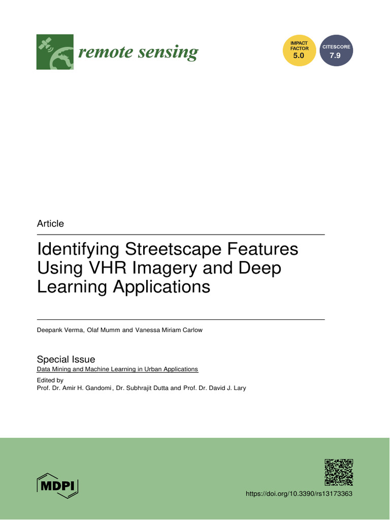 Remotesensing 13 03363 With Cover | PDF | Image Segmentation | Computing