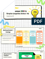 Skolsystemen Sverige Och Thailand