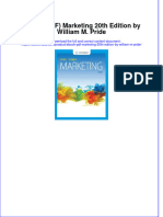 Instant Download Ebook PDF Marketing 20th Edition by William M Pride PDF FREE