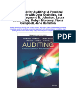 Instant Download Test Bank For Auditing A Practical Approach With Data Analytics 1st Edition Raymond N Johnson Laura Davis Wiley Robyn Moroney Fiona Campbell Jane Hamilton PDF Scribd