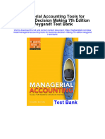 Instant Download Managerial Accounting Tools For Business Decision Making 7th Edition Weygandt Test Bank PDF Scribd