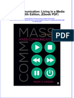 Instant Download Mass Communication Living in A Media World 6th Edition Ebook PDF PDF FREE