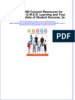 Instant Download Mcgraw Hill Connect Resources For Feldman P o W e R Learning and Your Life Essentials of Student Success 2e PDF FREE