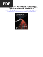 Instant Download Test Bank For Automotive Technology A Systems Approach 6th Edition PDF Scribd