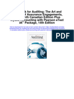 Instant Download Test Bank For Auditing The Art and Science of Assurance Engagements Fourteenth Canadian Edition Plus Mylab Accounting With Pearson Etext Package 14th Edition PDF Scribd