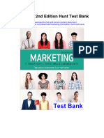 Instant Download Marketing 2nd Edition Hunt Test Bank PDF Scribd
