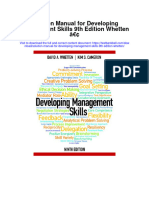 Instant Download Solution Manual For Developing Management Skills 9th Edition Whetten PDF Scribd