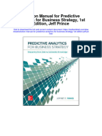 Instant Download Solution Manual For Predictive Analytics For Business Strategy 1st Edition Jeff Prince PDF Scribd