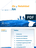 Demografia y Natalidad en España 2015