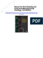 Instant Download Solution Manual For Print Reading For Engineering and Manufacturing Technology 3rd Edition PDF Scribd