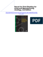 Instant download Solution Manual for Print Reading for Engineering and Manufacturing Technology 3rd Edition pdf scribd