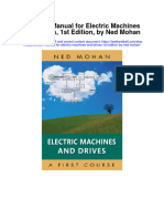 Instant Download Solution Manual For Electric Machines and Drives 1st Edition by Ned Mohan PDF Scribd