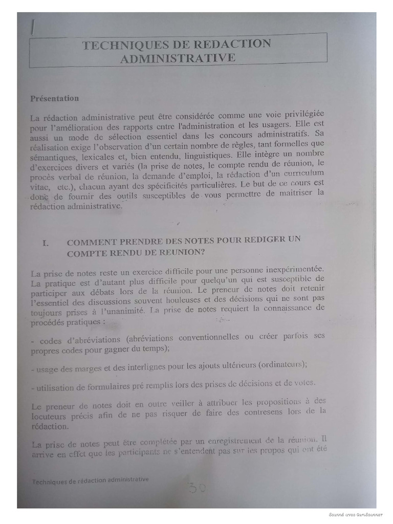 Technique de Rédaction Administrative | PDF