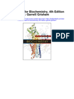 Instant Download Test Bank For Biochemistry 4th Edition Garrett Grisham PDF Scribd