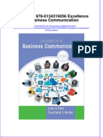 Instant Download Etextbook 978 0134319056 Excellence in Business Communication PDF FREE