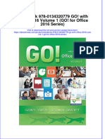 Instant Download Etextbook 978 0134320779 Go With Office 2016 Volume 1 Go For Office 2016 Series PDF FREE