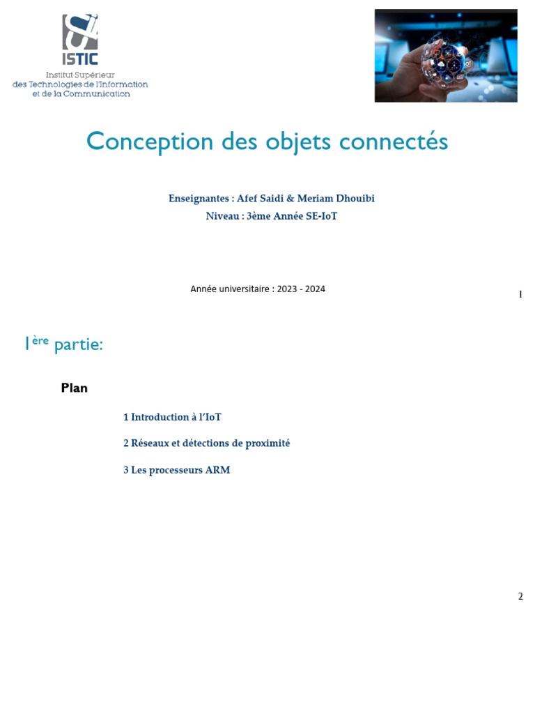 Conception des Objets Connectés IoT | PDF | Internet des objets ...