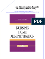 Instant Download Nursing Home Administration Seventh Edition 7th Edition Ebook PDF PDF FREE