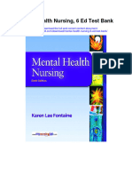 Instant Download Mental Health Nursing 6 Ed Test Bank PDF Scribd