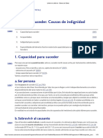 CAPÍTULO IV Capacidad para Suceder. Causas de Indignidad