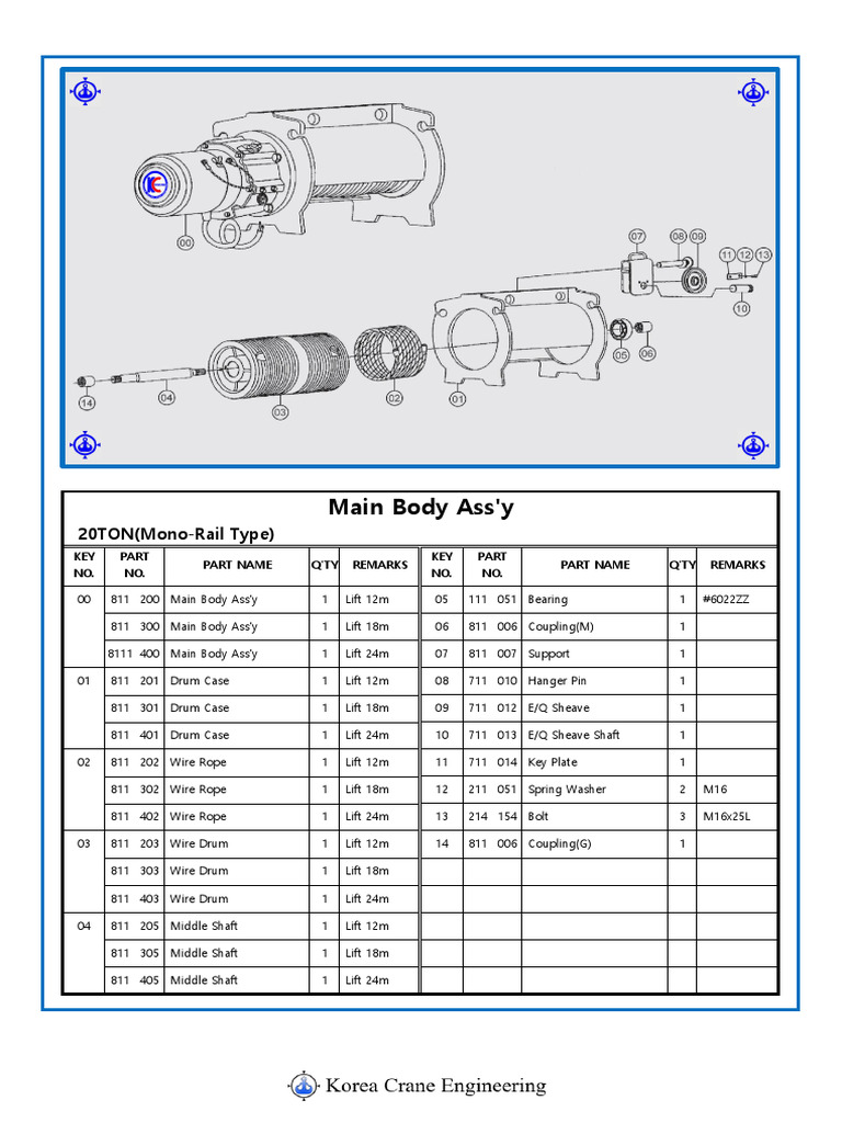 Part List 20ton Pdf Tools Manufactured Goods