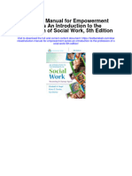Instant Download Solution Manual For Empowerment Series An Introduction To The Profession of Social Work 5th Edition PDF Scribd