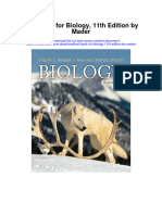 Instant Download Test Bank For Biology 11th Edition by Mader PDF Scribd