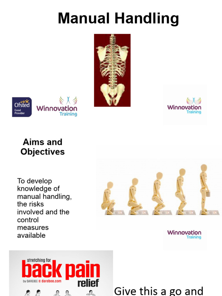 Manual Handling and Back Pain Awareness | PDF | Vertebral Column | Risk
