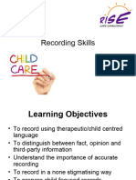 Recording Skills Care Workers