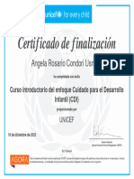 Cuidado para El Desarrollo Infantil - Certificado de Participación