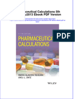 Instant Download Pharmaceutical Calculations 5th Edition Ebook PDF Version PDF FREE