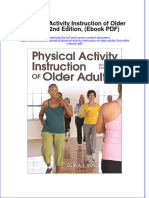 Instant Download Physical Activity Instruction of Older Adults 2nd Edition Ebook PDF PDF FREE