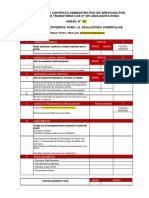 Criterios para Evaluacion Curricular